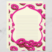 Papier met donutvoering (Voorkant / Achterkant)