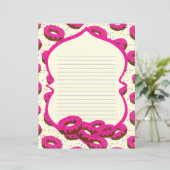 Papier met donutvoering (Staand voorkant)