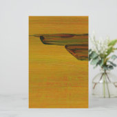 Papier met geel abstract ontwerp (Staand voorkant)