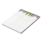 Papier met gekleurd potlood notitieblok (Gedraaid)