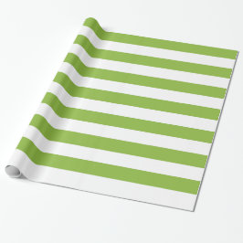 Papier met grote strips en groenboek met appels en