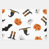 Papier met Halloween Pattern verpakken Inpakpapier Vel (Voorkant 2)