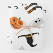 Papier met Halloween Pattern verpakken Inpakpapier Vel (In situ)