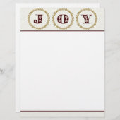 Papier met kerstbriefpapier en kerstbriefpapier (Voorkant / Achterkant)