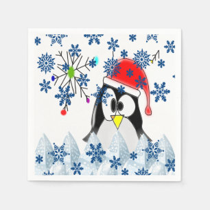 Papier met kerstmis servet
