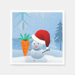 Papier met kerstmis servet