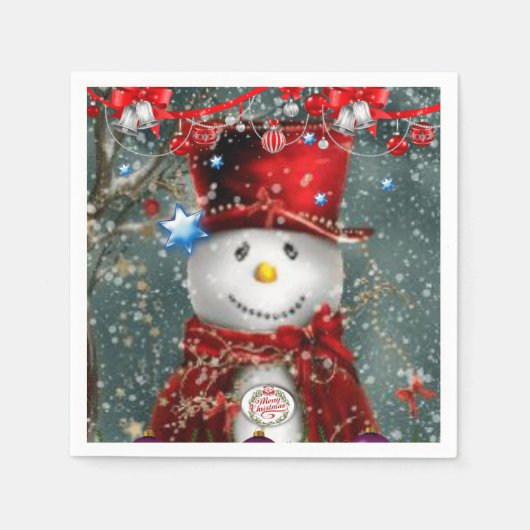 Papier met kerstmis servet (Voorkant)