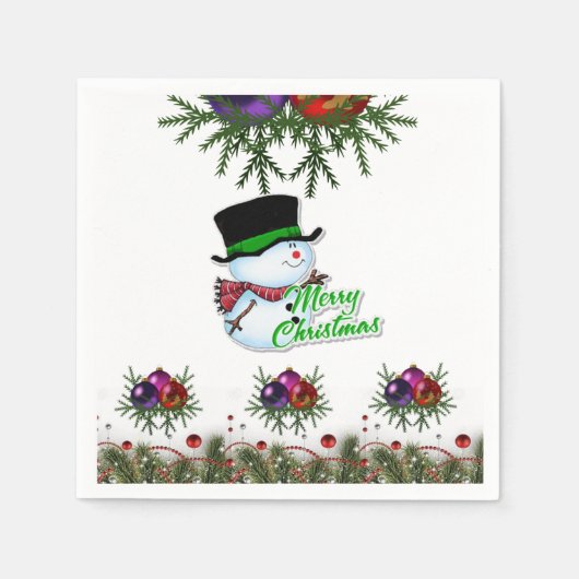 Papier met kerstmis servet (Voorkant)