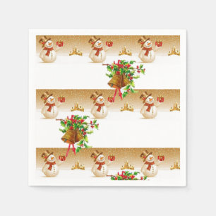 Papier met kerstmis servet