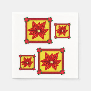 Papier met kerstmis servet