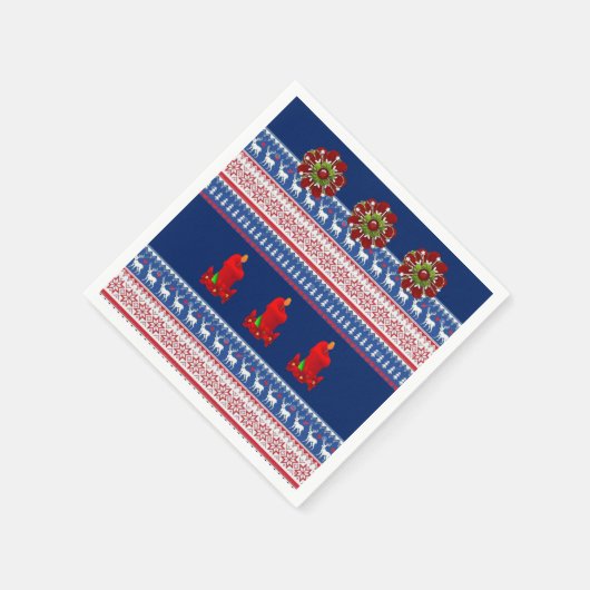 Papier met kerstmis servet (Hoek)