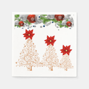 Papier met kerstmis servet