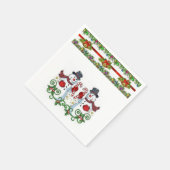 Papier met kerstmis servet (Hoek)