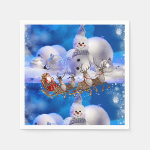 Papier met kerstmis servet