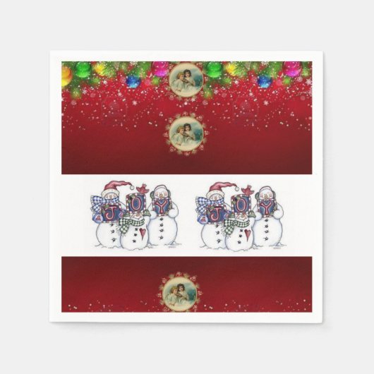 Papier met kerstmis servet (Voorkant)