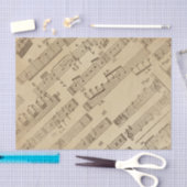 Papier met  pagina's voor oude muziek (Craft)