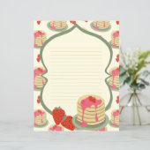 Papier met pannenkoeken (Staand voorkant)