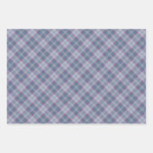 Papier met pastel Blauw en roze Tartanklapvel Inpakpapier Vel (Voorkant 2)
