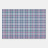 Papier met pastel Blauw en roze Tartanklapvel Inpakpapier Vel (Voorkant)