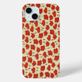  papier met poppy Floral Case-Mate iPhone Case (Achterkant)