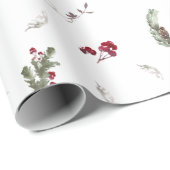 Papier met rode, groene Waterverf kerstmis (Rol Hoek)