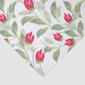 Papier met rode tulpen (Detail)