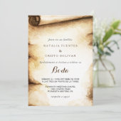 Papier met roestvast staatshuwelijk kaart (Staand voorkant)