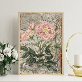 papier met romig poedervormig Roos voor ontkoppeli