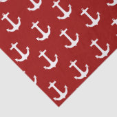 Papier met rood, nagenoeg anker patroon (Detail)