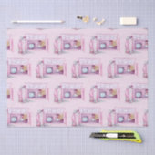 Papier met roze telefooncel (Craft)
