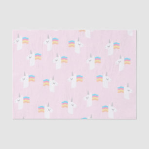 Papier met roze unicorn