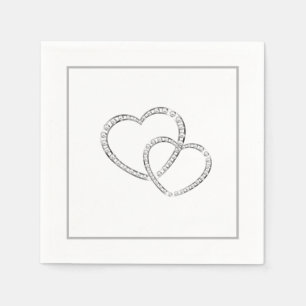 Papier met twee ritten servet