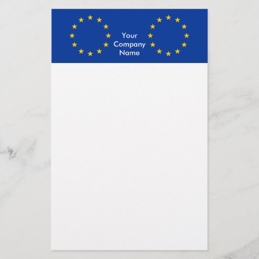 Papier met vlag van de Europese Unie (Voorkant)