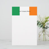 Papier met vlag van Ierland (Staand voorkant)