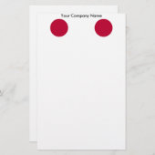 Papier met vlag van Japan (Voorkant / Achterkant)