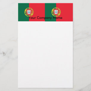 Papier met vlag van Portugal