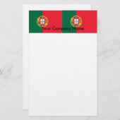 Papier met vlag van Portugal (Voorkant / Achterkant)