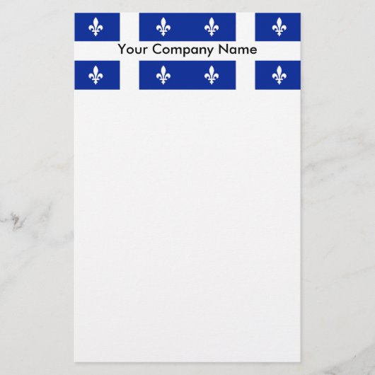 Papier met vlag van Quebec, Canada (Voorkant)