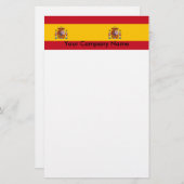 Papier met vlag van Spanje (Voorkant / Achterkant)