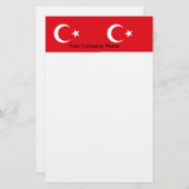 Papier met vlag van Turkije (Voorkant / Achterkant)