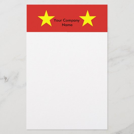 Papier met vlag van Vietnam (Voorkant)