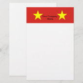 Papier met vlag van Vietnam (Voorkant / Achterkant)