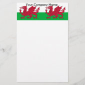 Papier met vlag van Wales (Voorkant)