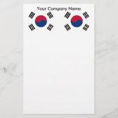 Papier met vlag van Zuid-Korea (Voorkant)