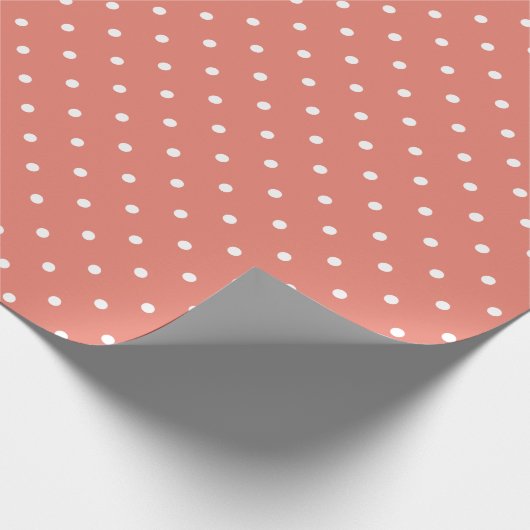 Papier met vulling van vijf stijlen, koraal poka (Hoek)