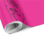 papier met warme roze skelet (Rol Hoek)