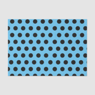 Papier met zwarte en blauwe puntborst