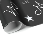 papier met zwarte omhulling van aangepaste initial (Rol Hoek)
