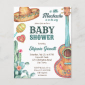 Papier mexicaine fiesta muchacho budget baby shower invit (Devant)