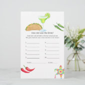 Papier Mexique Fiesta Taco 'à propos de l'amour Fête des  (Debout devant)